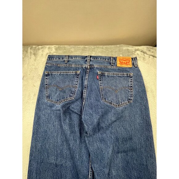 Levis 560 Mens 38x31 Loose Fit Tapered Blue Jeans Cotton Denim - Picture 9 of 10
